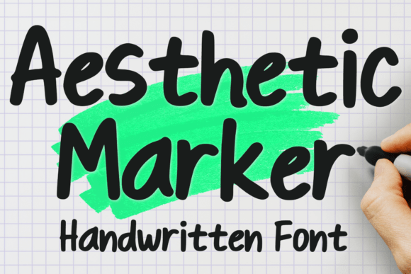 Aesthetic Marker: A Handwritten Font for Modern Editorial Design
