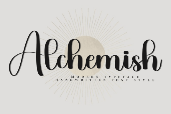 Alchemish: A Festive Script Font for Digital Branding and Web Design