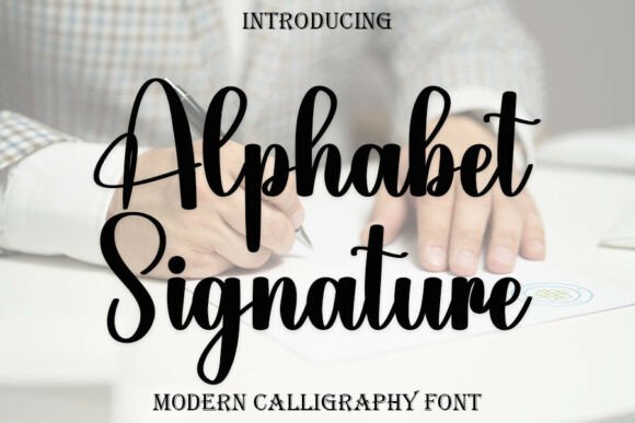 Alphabet Signature: A Modern Calligraphy Font for Impactful Digital Campaigns