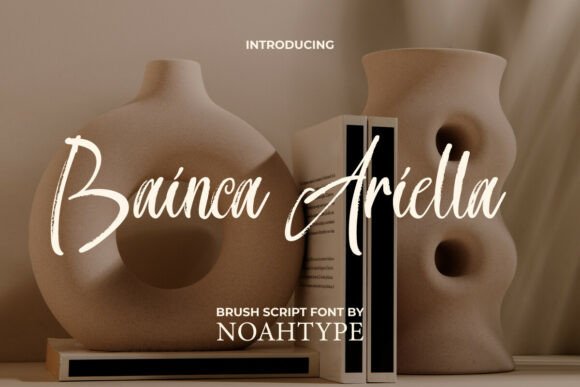 Bainca Ariella Font: Elevating Editorial Design with Artistic Typography
