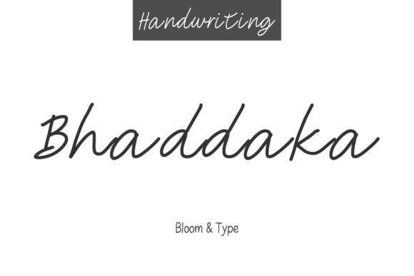 Bhaddaka: A Modern Handwritten Font That Elevates Small Business Branding