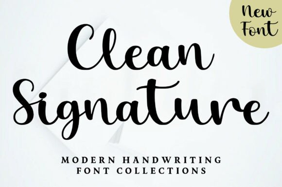 Clean Signature: A Modern Script Font for Elegant Editorial Design