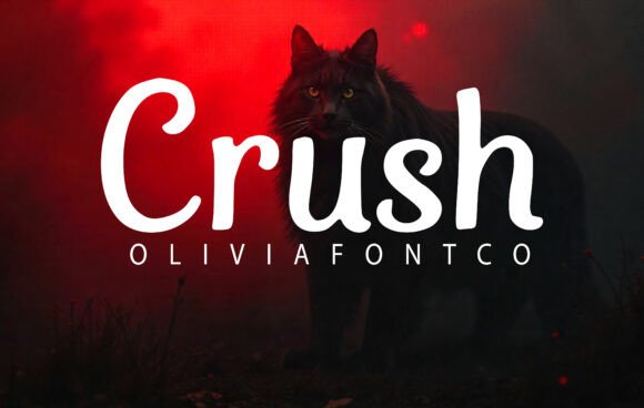 Crush Font: A Bold Script Typeface for Confident Branding