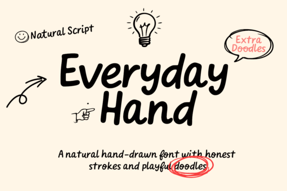 Everyday Hand: A Natural Handwritten Font for Modern Web Design