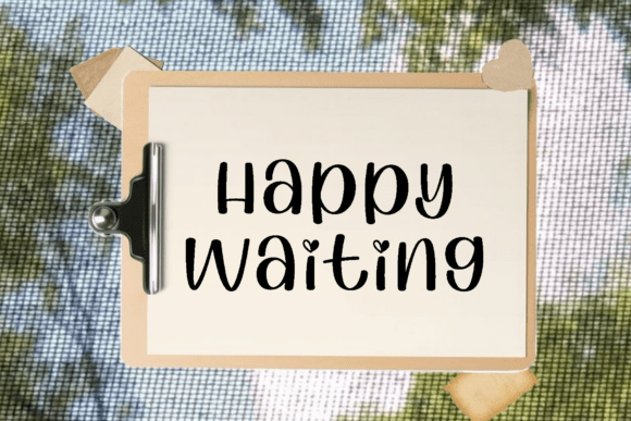 Happy Waiting Font: Elevate Your Brand with a Feminine, Modern Script