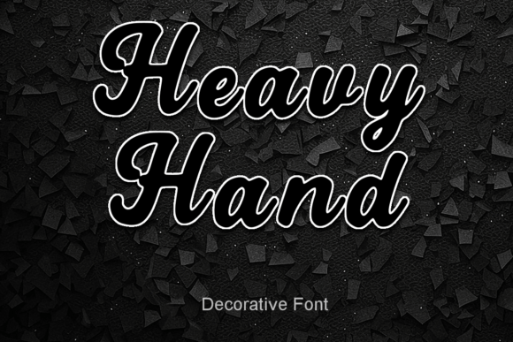 Heavy Hand: A Bold Script Font for Makers and Creative Sellers