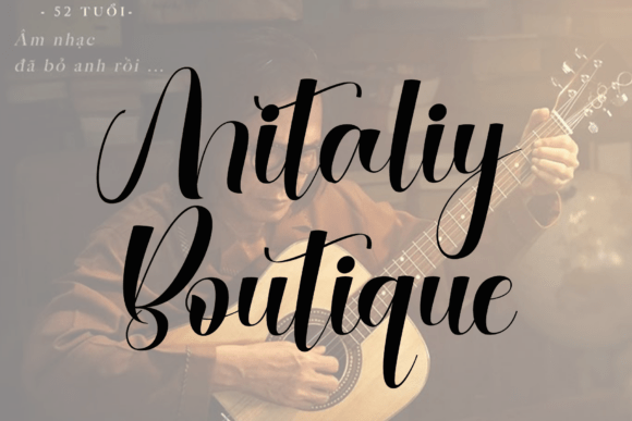 Mitaliy Boutique: A Timeless Handwritten Font for Makers and Sellers