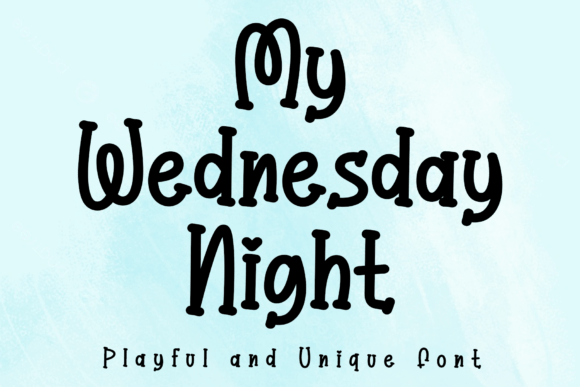 My Wednesday Night: A Playful Script Font for Modern Web Design