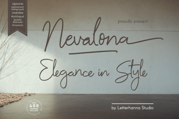 Nevalona: A Handwritten Script Font for Modern Editorial Design