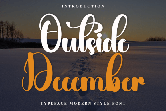Outside December: A Warm, Playful Font for Creative Editorial Design