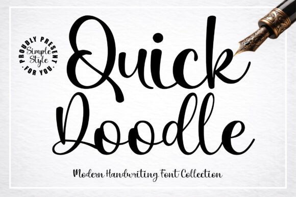 Quick Doodle: The Bold Script Font That Elevates Digital Marketing Design