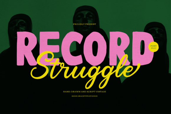Record Struggle: A Bold Font Duo for Dynamic Branding Projects