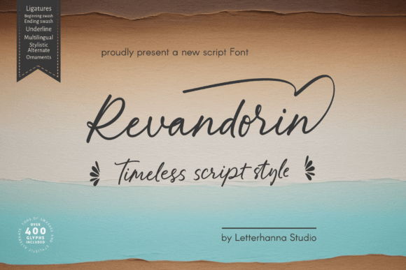 Revandorin: A Bold Script Font for Modern Web Design