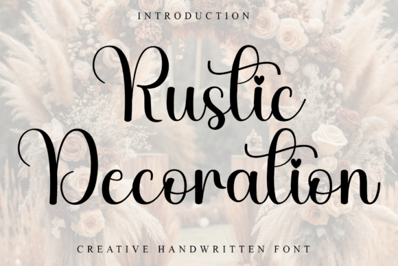 Rustic Decoration: A Warm, Playful Font for Social Media and Campaign Design
