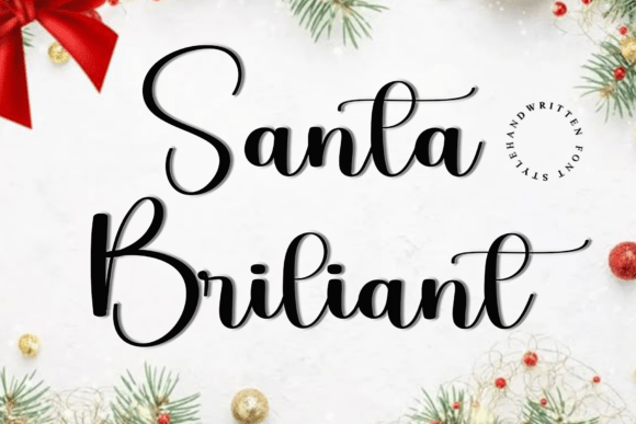 Santa Briliant: A Festive Typeface for Holiday Branding and Cheerful Design Projects