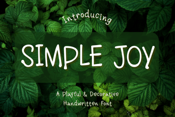Simplejoy: A Playful Handwritten Font for Modern Web Design