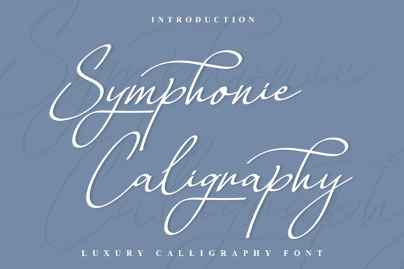 Symphonie Caligraphy: Elevating Handmade Design with a Luxurious Script Font