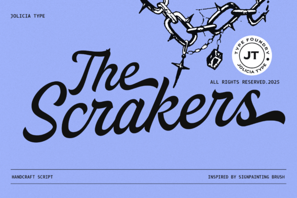 The Scrakers: A Bold Script Typeface That Brings Hand-Painted Energy to Branding