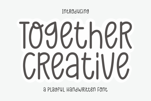 Together Creative: A Playful Handwritten Font for Warm Brand Identities