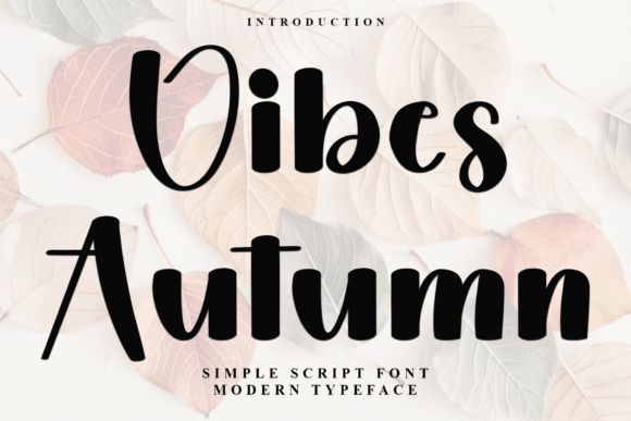 Vibes Autumn: A Festive Script Font for Crafters & Sellers